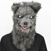 Open Mouthed Parody Wolf Head Mask Cute Animal Headpiece Funny Performance Prop Costume Party Halloween 1PCS