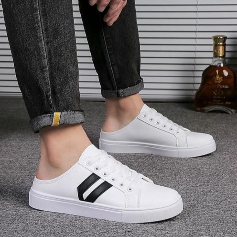 Fashion Mules Flat Eva Men's Shoe Male Slipper Slides Half Mascullino Fun Summer Sale Casual High Quality Fashion Trend 2025 Adult Y2k