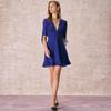Summer Fashion 2025 Sexy V-neck Solid Color Bubble Sleeve Waist Dress for Women