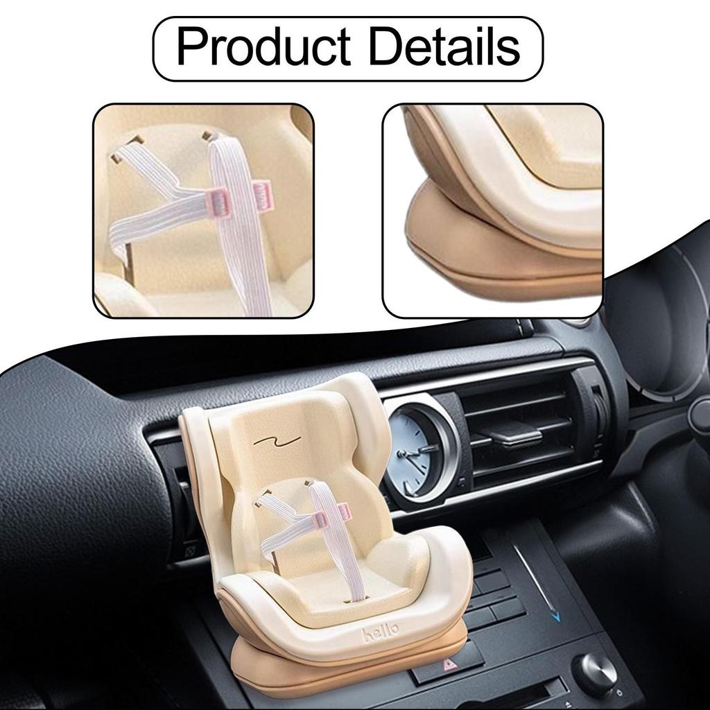 Air Vent Clip Doll Chair for Car, Creative Vehicle Ornament