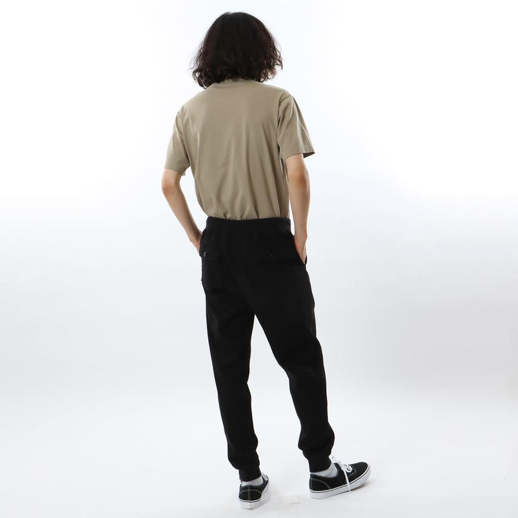 Unterteile COTTON USA Ein-Punkt-Logo Lange Hose Basic Schwarz [Champion] C3-Z212 Herren