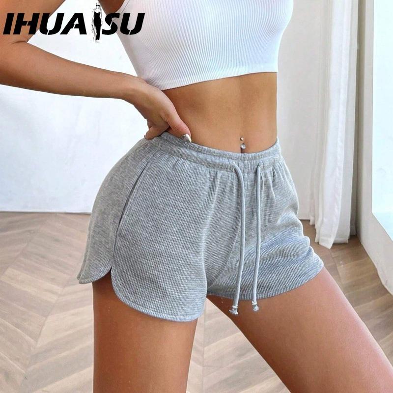IHUASU Dámské módní ležérní jednobarevné kalhoty a capris