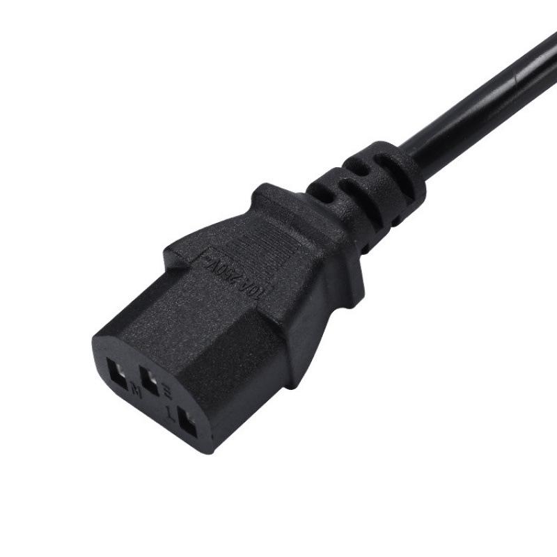 US Three-Prong Clover Leaf Power Cord for Monitor/Printer AC Adapter
