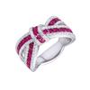 Premium Bow Ring, Ribbon Irregular Strip Cross Ring, Light Luxury Fashion Ring