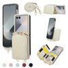 Crossbody Wallet Case for Samsung Galaxy Z Flip 7/6/5/4/3, Zipper Purse Handbag Flip Cover with Card Slots, Lanyard & Kickstand