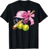 Softball Coquette Bow In My Softball Girl Era Women Girls T-Shirt