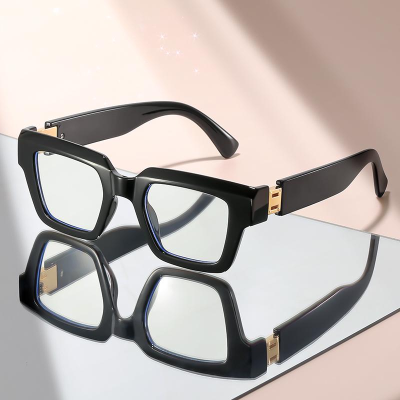 Retro-Brillen mit Marmormuster und Blaulichtfilter für Damen und Herren von europäischen und amerikanischen Luxusmarken