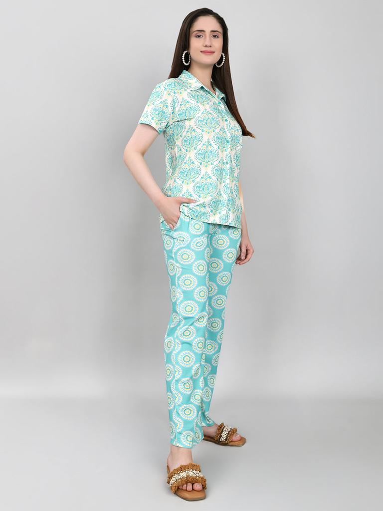 Monte Carlo Womens Regular Fit Printed Lower Set