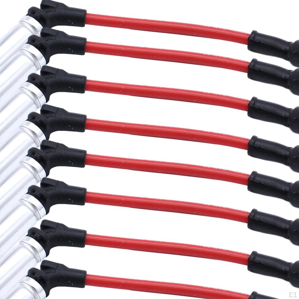 8Pcs Spark Plug Wires Set,Vehicle Parts ,Plastic Car Supplies Accessories ,Replacement Fits for