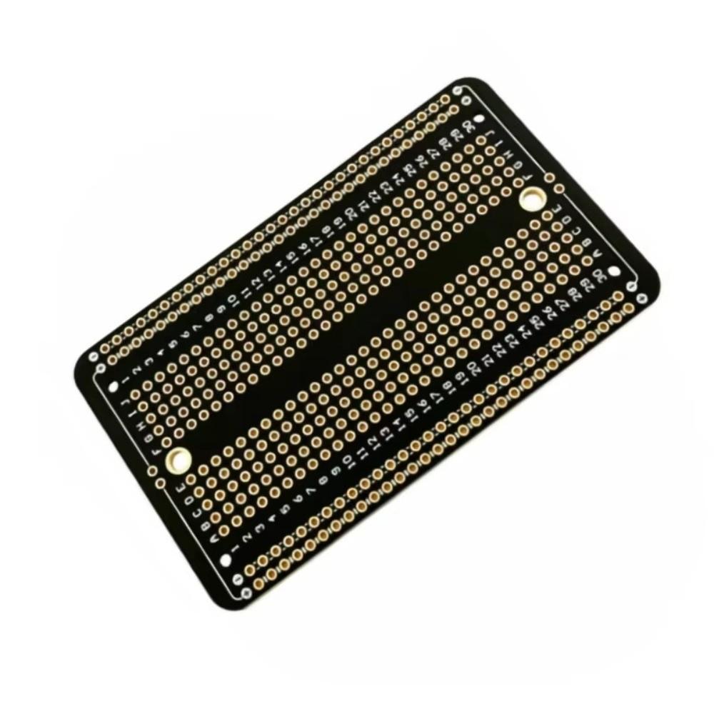2.54 Spacing Permanent Breadboard Five-hole Gold-plated Solder PCB Prototype Board Universal Black Prototype Breadboard