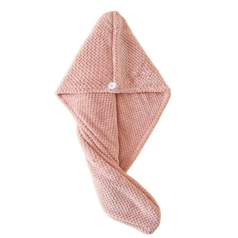 Alileader Mikrofaser-Haartuchwickel Super saugfähiger Turban Korallensamt Haartrockenhut Kappen Haartücher für Frauen mit lockigem langem Haar