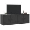 Vidaxl Szafki Pod Telewizor, 2 Szt., Czarne, 67X39X44 Cm, Stalowe