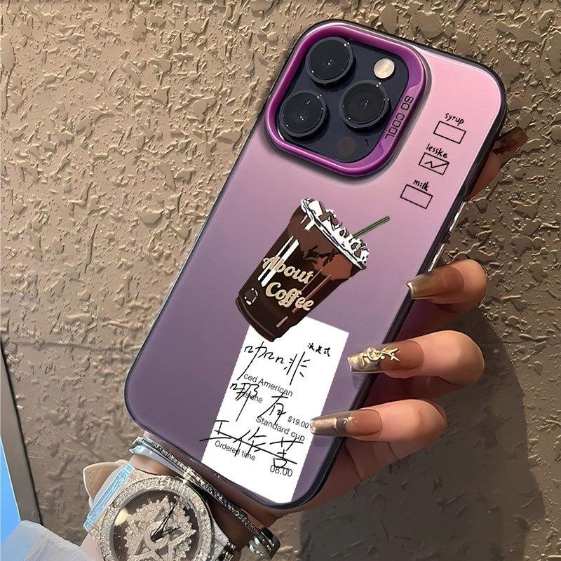 American Coffee Print Creative Hard Protective Phone Case For Apple Iphone