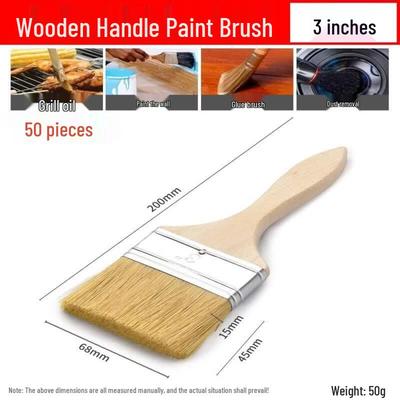 Thickened Hog Bristle Paint Brush
