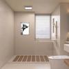 11x11cm Lustige Bauernhaus Badezimmer Wandkunst Modernes Tierbild Dekor für Toilette, Rustikales Schild für Büro Wohnung Toilettentür