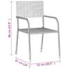 7 Piece Garden Dining Set Poly Rattan Black