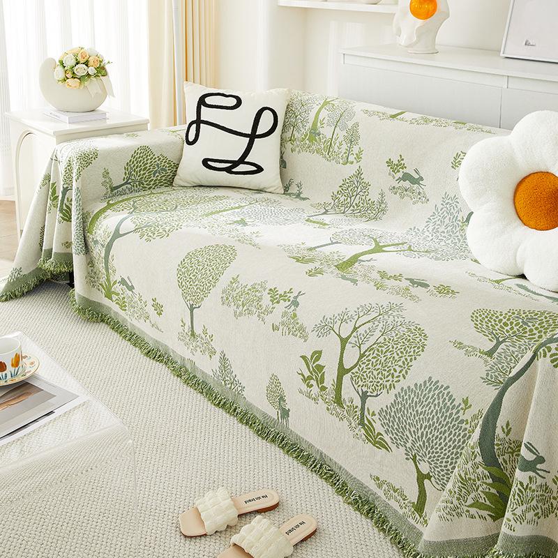 

Двусторонний чехол для дивана, высококачественный универсальный универсальный чехол Four Seasons с пылезащитным покрытием из синели, не царапающийся чехол, полотенце, одеяло 180-130