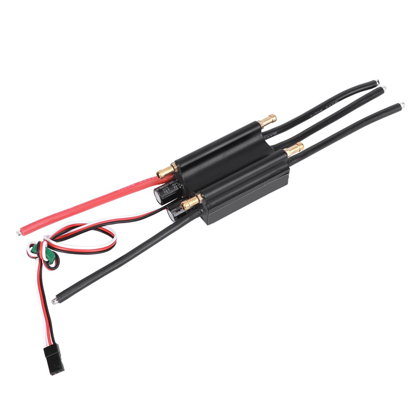 

90A Brushless ESC 26S Waterproof ESC Accessory with BEC System for RC Boat Model