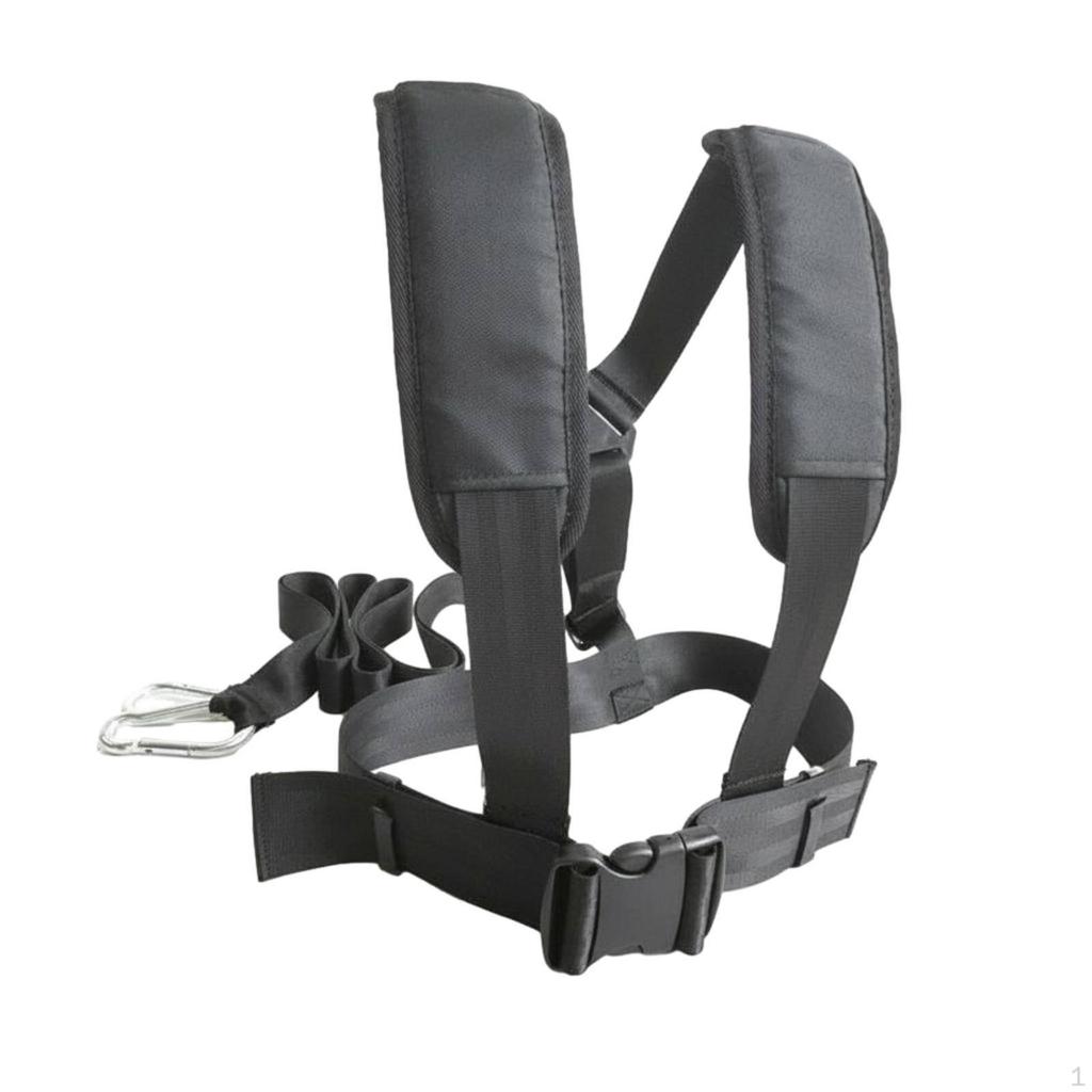 Sled Harness Padded Shoulders Pulling Heavy Duty Resistance Training Vest for Athletes,