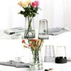 Vase für Blumen - Breite Anwendung Leicht zu reinigen und zu trocknen Transparente Glasvase Blumenvase