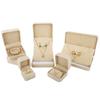 Velvet Jewelry Box for Rings, Pendants, Bracelets & Necklaces with Rounded Corners - Customizable Logo Option
