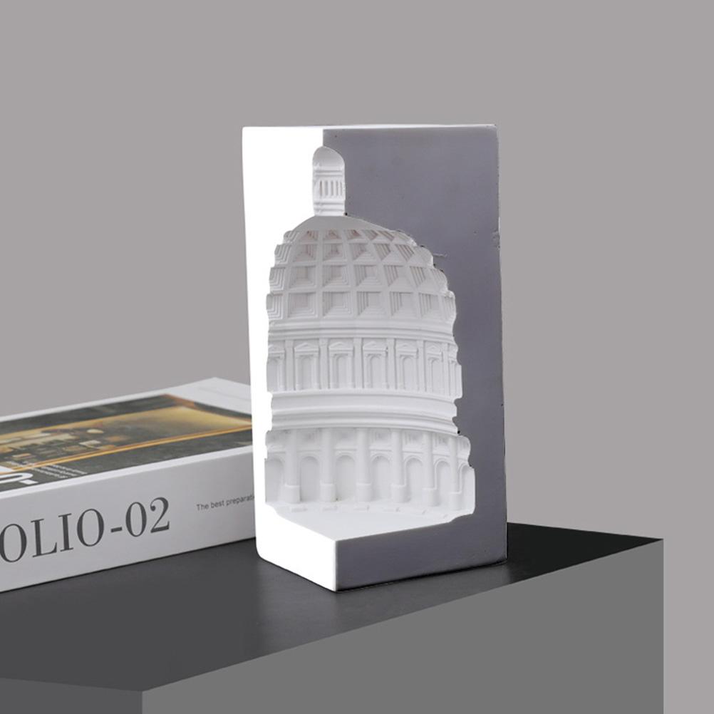 Tablescape Decor Roman Pantheon Book Shelves for Office Architecture Building Model