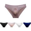 Men's Super Soft See-through Mesh Briefs Low-waist Sports Panties Ice Silk Seamless Men's Underwear