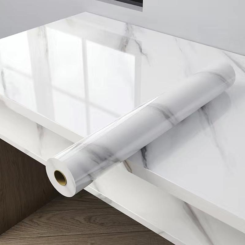 Autocolante de Perete Decorează Casa Model Marmură PVC Autoadeziv Tapet pentru Blat Bucătărie Dulapuri 40CM