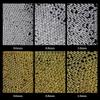 6Gird Mini Stainless Steel Caviar Beads 0.6/0.8/1mm Nail Art Mixed Size Alloy Gold/Silver Bead Nail Charms Manicure Micro Ball