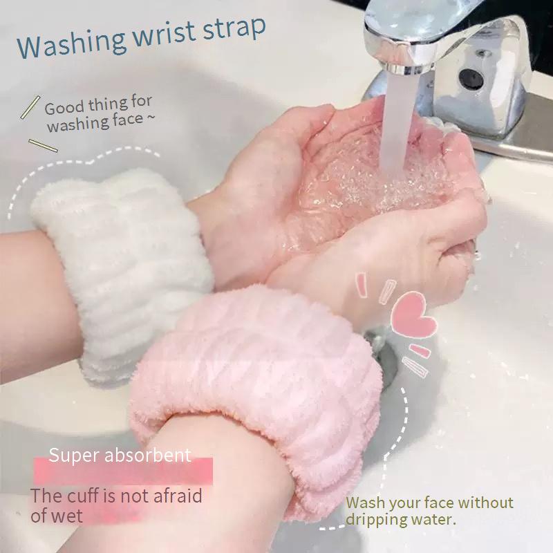 Spot Coral Velvet Wrist Strap, Water Absorbent Washing Wrist Strap, Sweat Wiping Wristband, Water Absorbent Wiping Wristband, Wrist Strap