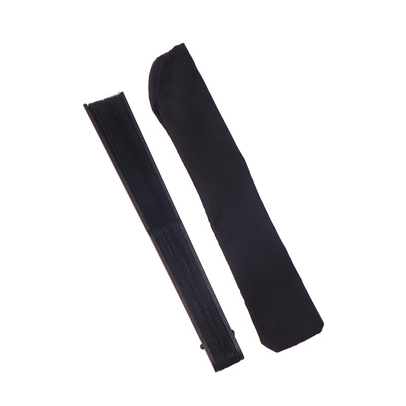 Black Hand Fan Vintage Folding Fans Wedding Party Favor Supplies Chinese Hand Fan Classical Dance Fan Craft Fan Lightweight