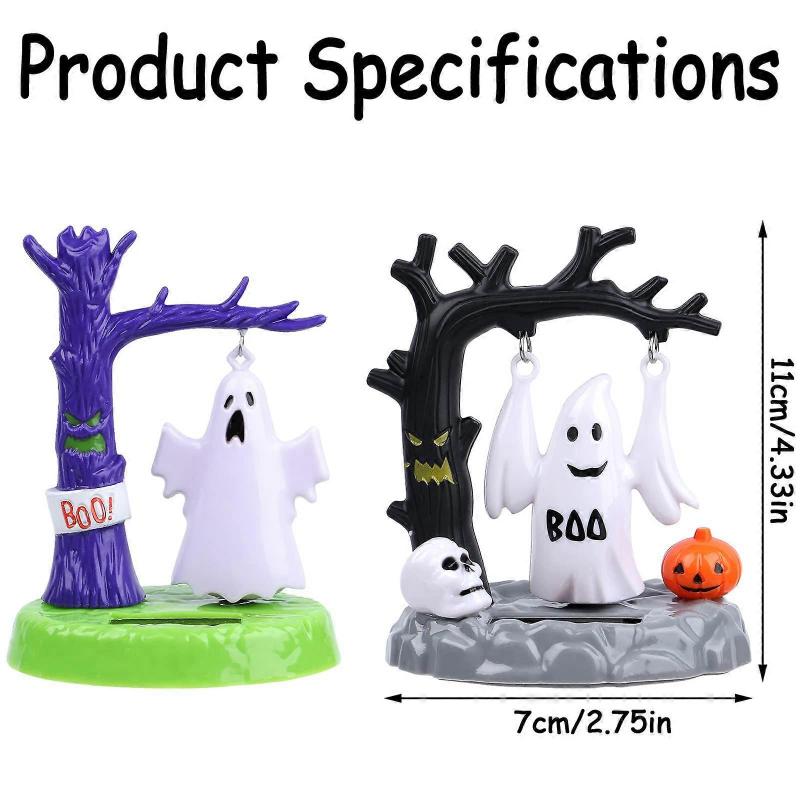 Halloween Dashboard Toy-Solar Ghost Dancing Toy Bobblehead Toy Car Dashboard Decoration Novel Bobblehead Ornament