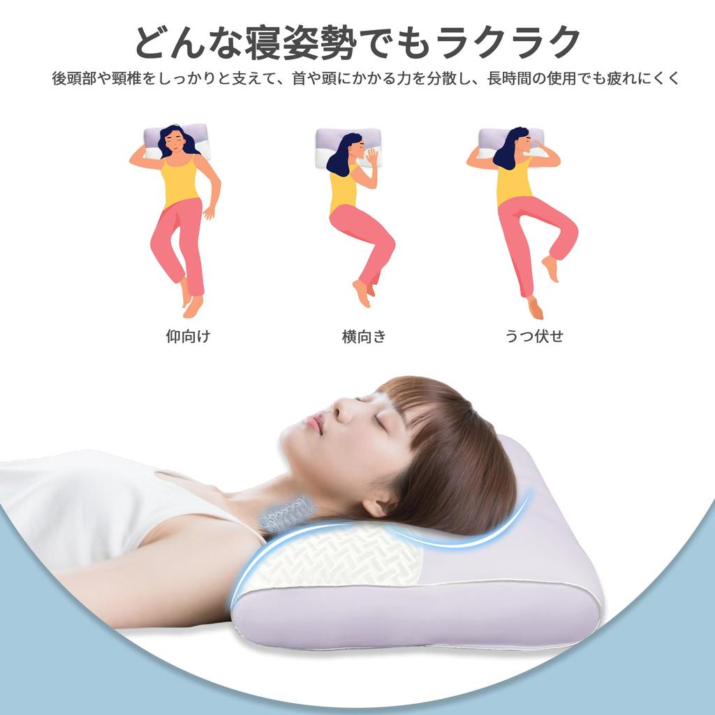 COZYNOVA Pillow, Dual-Layered, for a Restful Sleep [Neck and Shoulder Fit, Breathable, Natural Support for Head, Neck, and Shoulders, Pressure