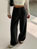 Fashion Women Loose Wide Leg Suit Pants High Waist Trousers Spring Autumn Casual Pants Ladies Elegant Solid Color Ladies Simple Long Trousers