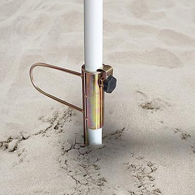 Umbrella Anchor Wear-resistant Adjustable Screw Windproof Heavy Duty Color-plated Zinc Iron Umbrella Holder