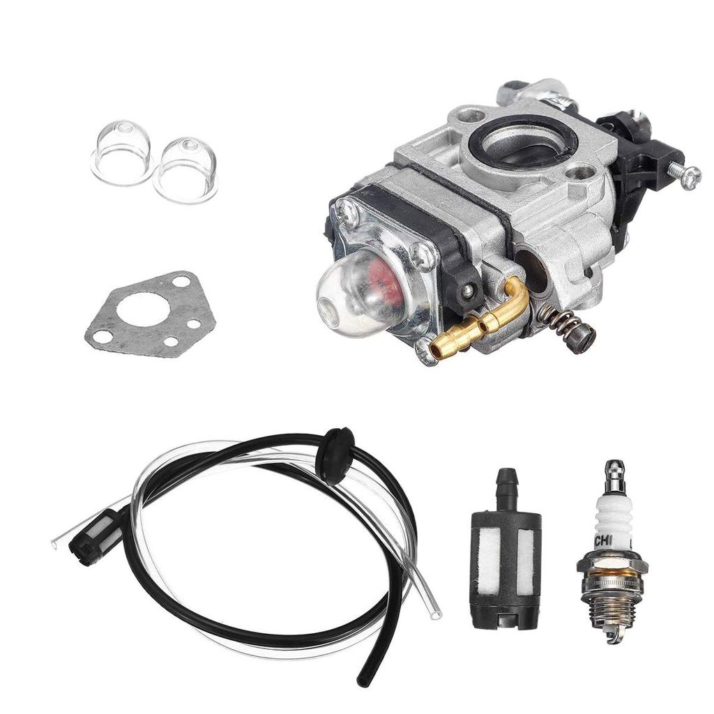 nte Bi-Carb Carburetor, 15mm 2-Stroke Carburetor for 43Cc 47Cc 49Cc 50Cc 52Cc Scooter ATV Dirt Bike Mower