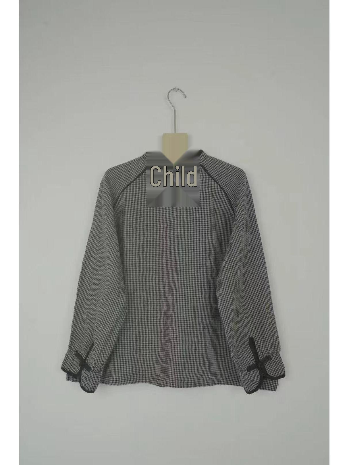 Women s Artistic Retro Plaid Linen Suit, Spring 2026 Collection: Stand-up Collar Frog Button Pullover & Straight-Leg Pants. One Size