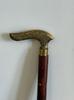 Sheesham Wood and Brass Handle Walking Cane Collectible Vintage Cane