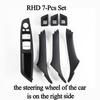 Suitable for Carbon Fiber Inner Handle F10 F11 F18 5Series Armrest Pull Trim Cover 7 Pcs Set 51417225875 51417261933 51417225879