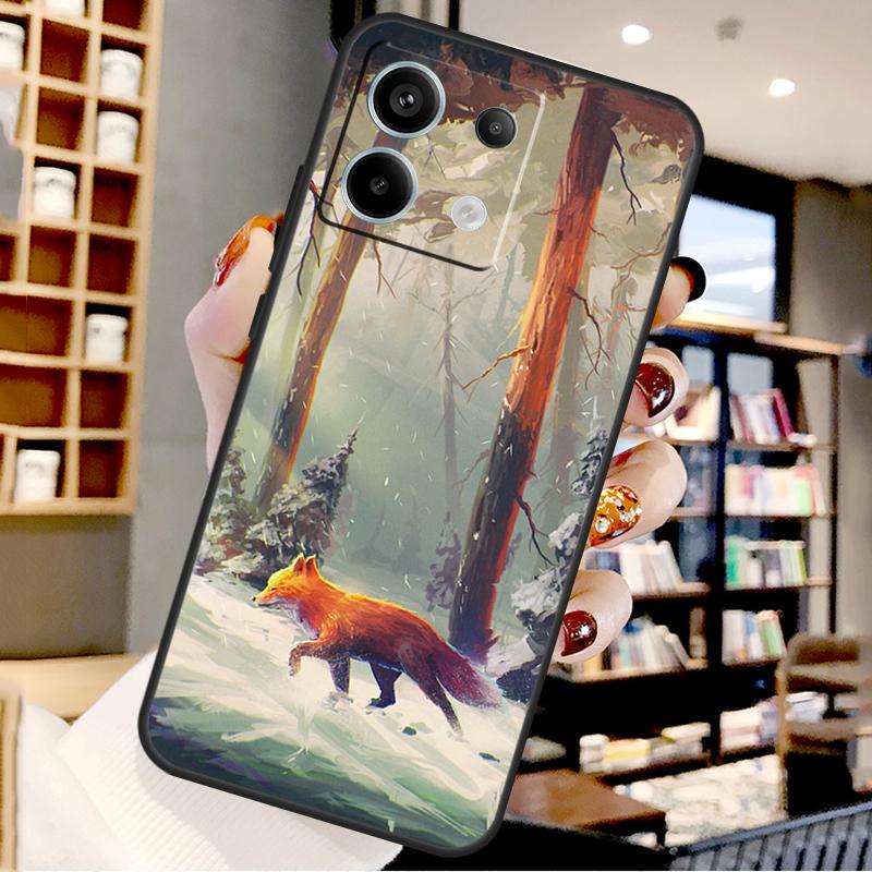 

Cute Animal Fox For Xiaomi Redmi Note 14 Pro 9 10 11 12 13 15 Pro Plus Case For Redmi 15 15C 13C 12C 10C 14C Redmi 12C