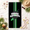 Gabriel Bortoleto Soft Beach Towel Stylish Beach Pool Towel for Summer Seaside Vacation Travel
