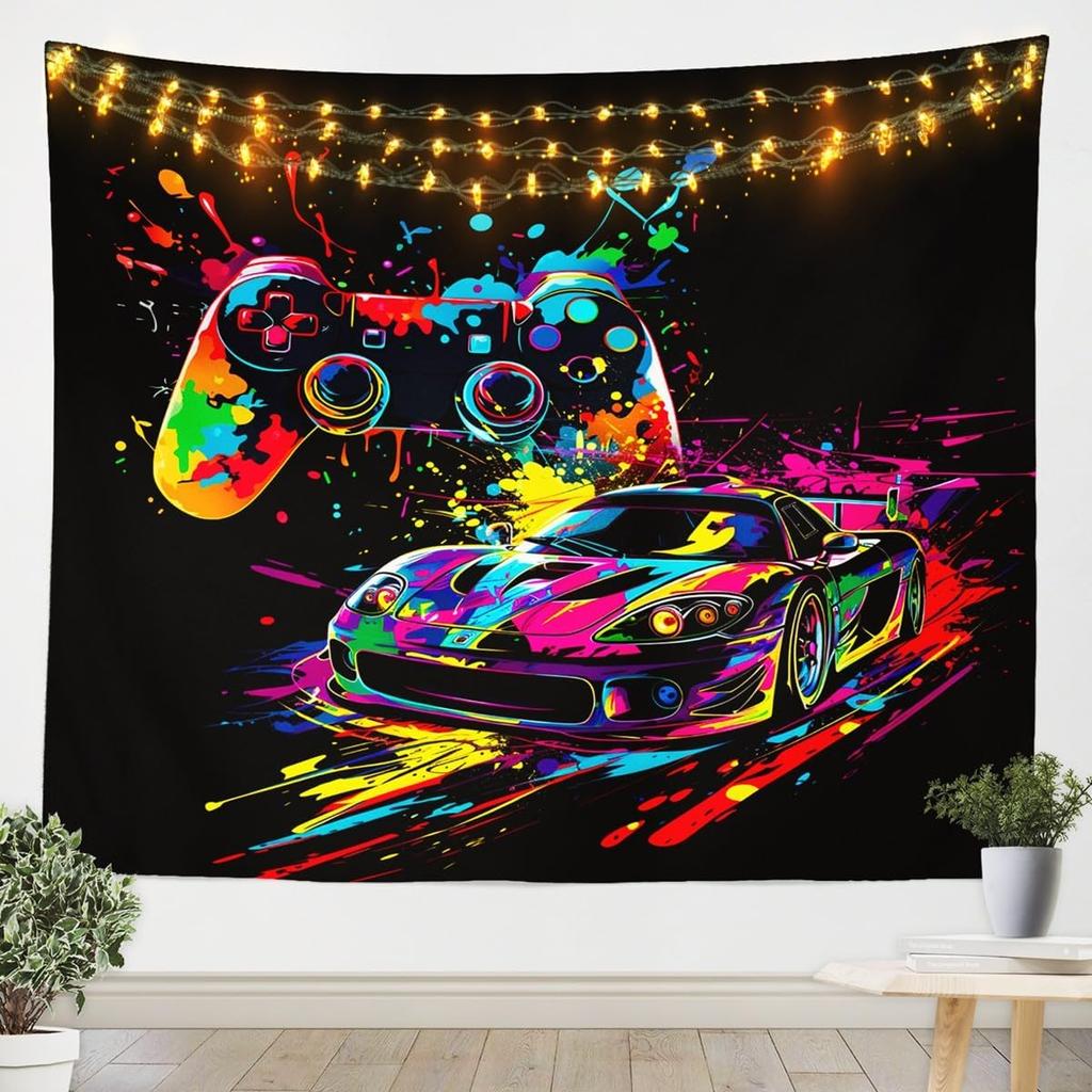 3D Parrot Tapestry,Palm Leaves Floral Wall Hanging Art Kids Boys Girls Home Room Decor,Tropical Wild Animal Plant Wall Blanket