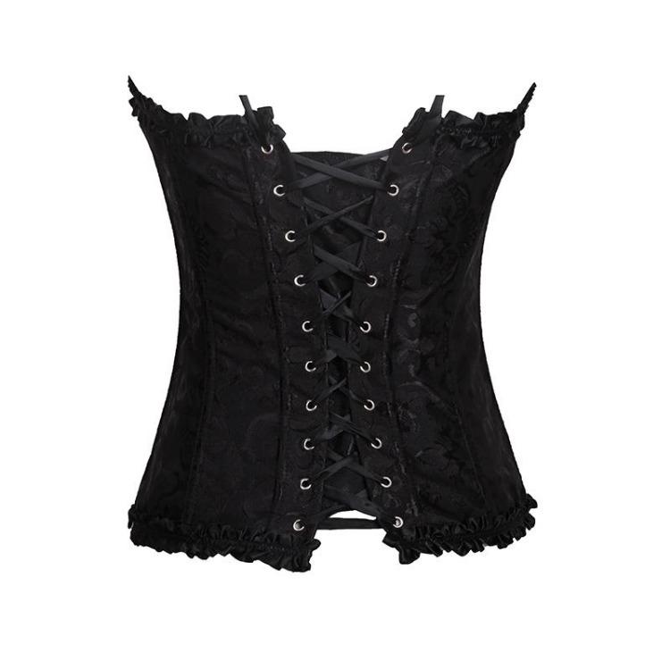 Steampunk Overbust Corset Top Womens Lace Up Boned Bustier Hourglass Corselet Bodyshaper