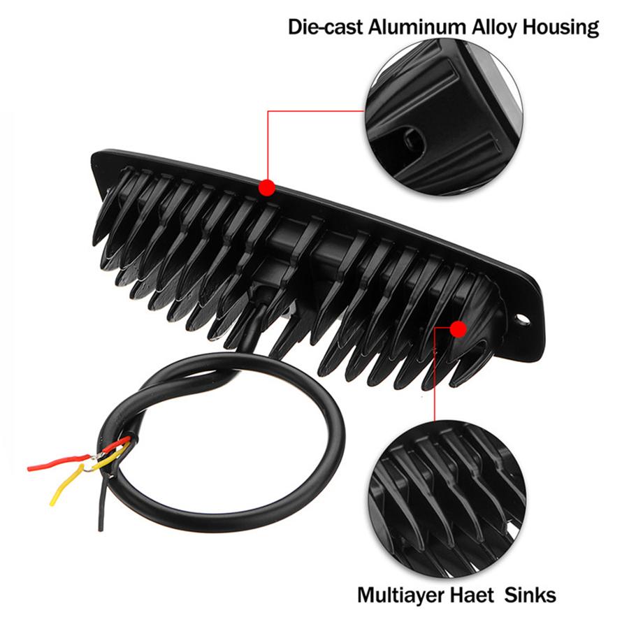 Universal 7.3 Inch 54W Dual Colors Combo Led Work Light Car Off Road Drl Fog Light