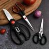 Three-Piece Multipurpose Kitchen Scissors Set: Practical for Chicken, Fish, and More