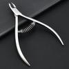 Professional Russian-Style Stainless Steel Cuticle Nippers - Precision Small Blade Manicure Tool