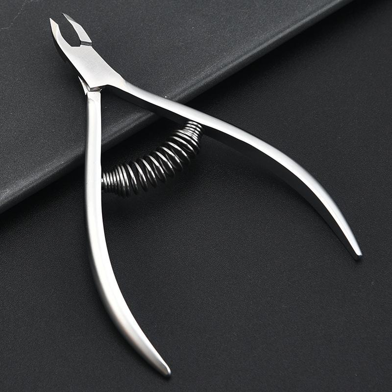 Professional Russian-Style Stainless Steel Cuticle Nippers - Precision Small Blade Manicure Tool