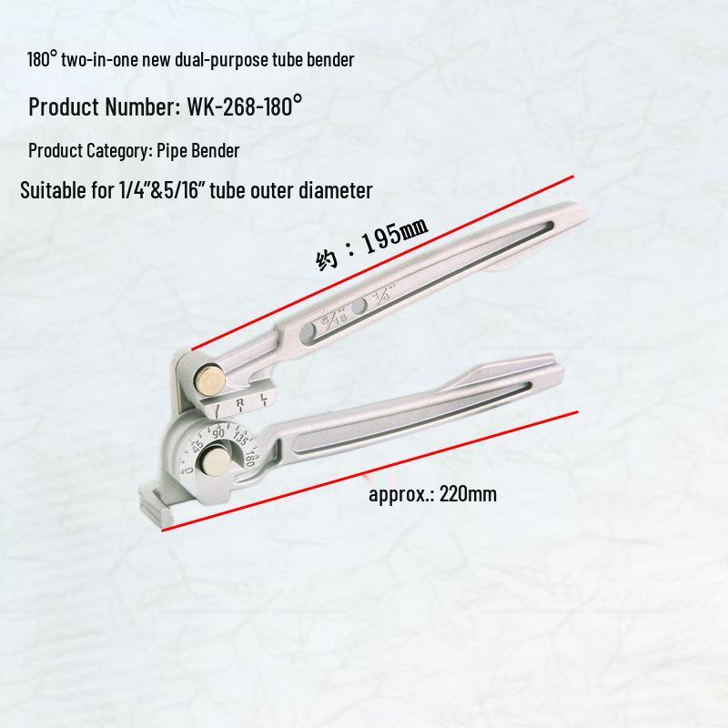 Saint-Ba Ruční ohýbačka trubek pro měď, hliník, ocel: Velikosti 6, 8, 10, 12, 19, 22