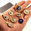 Epoxy Demon Eye Retro Pendant Necklace DIY Jewelry Accessory