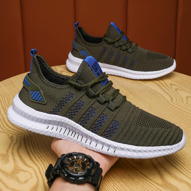 

Большой размер 47 кроссовки обувь мужская сетчатая дышащая легкая беговая прогулочная мужская обувь на шнуровке кроссовки для взрослых 46 армия зеленый